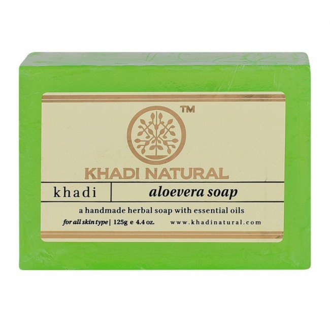 Khadi Natural Herbal Aloevera Soap 125G(Set of 2)